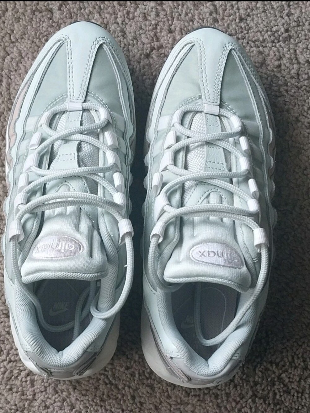 Nike Air Max 95 Moon Particle Green Lavender Womens 7.5 - Picture 4 of 7